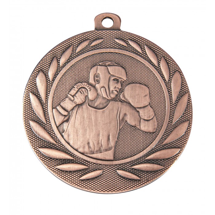 BRONZE BOXING 50MM MEDAL ***SPECIAL OFFER 50% OFF RIBBON PRICE***